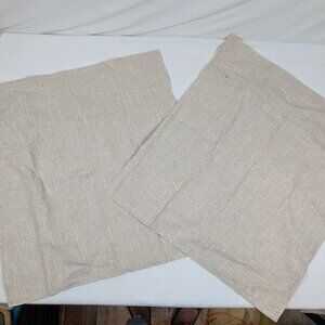 2 Off white pillow cases